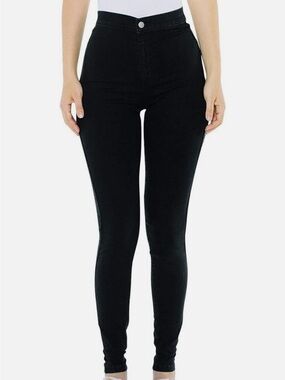 American Apparel High-Rise Black Skinny Jeans